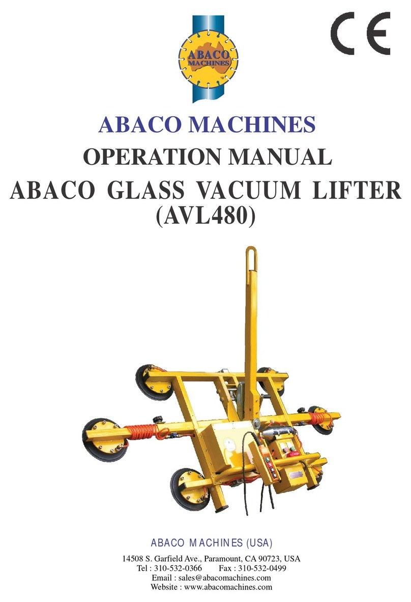 ABACO MACHINES AVL480 Manuel utilisateur