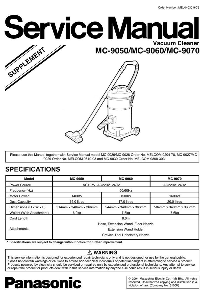 Panasonic MC-9050 Manuel utilisateur