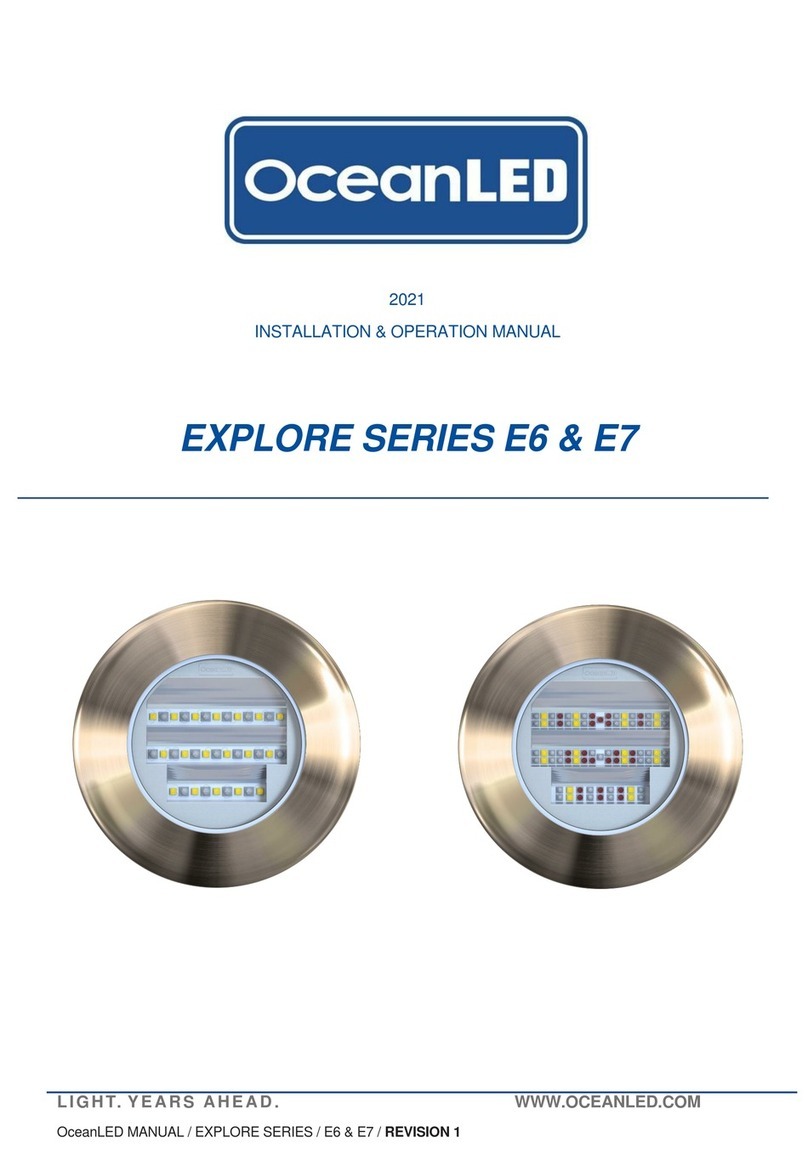 Oceanled EXPLORE E6 Series Manuel utilisateur Oceanled EXPLORE E6 Series Manuel utilisateur