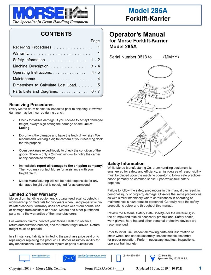 morse 285A Manuel utilisateur