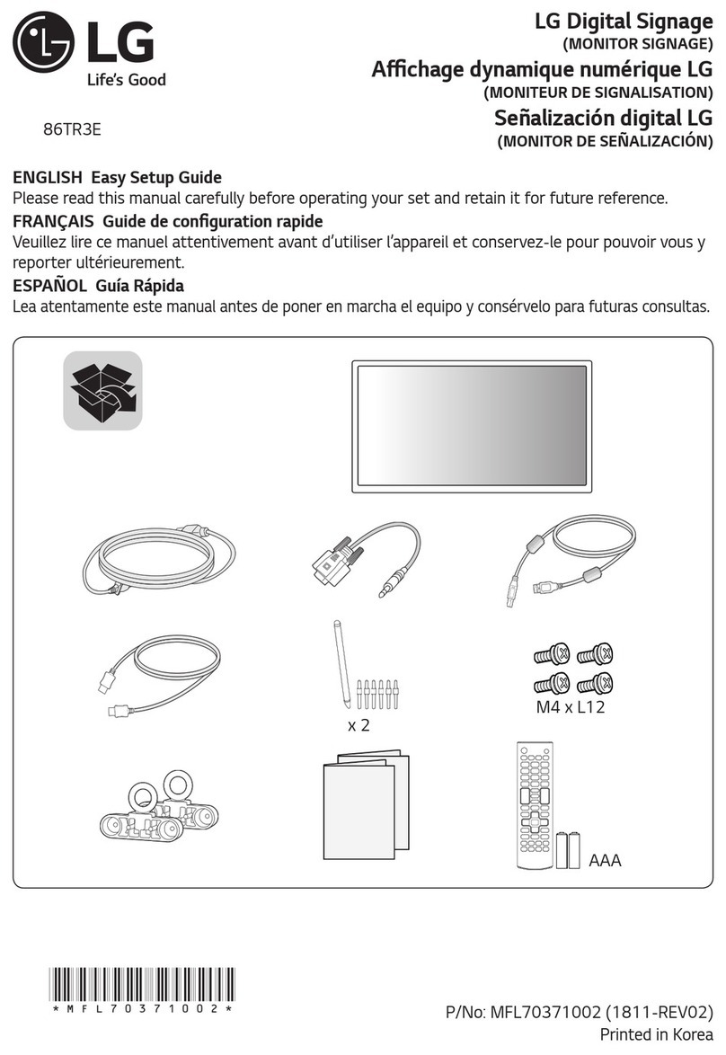 LG 86TR3E Guide de démarrage rapide