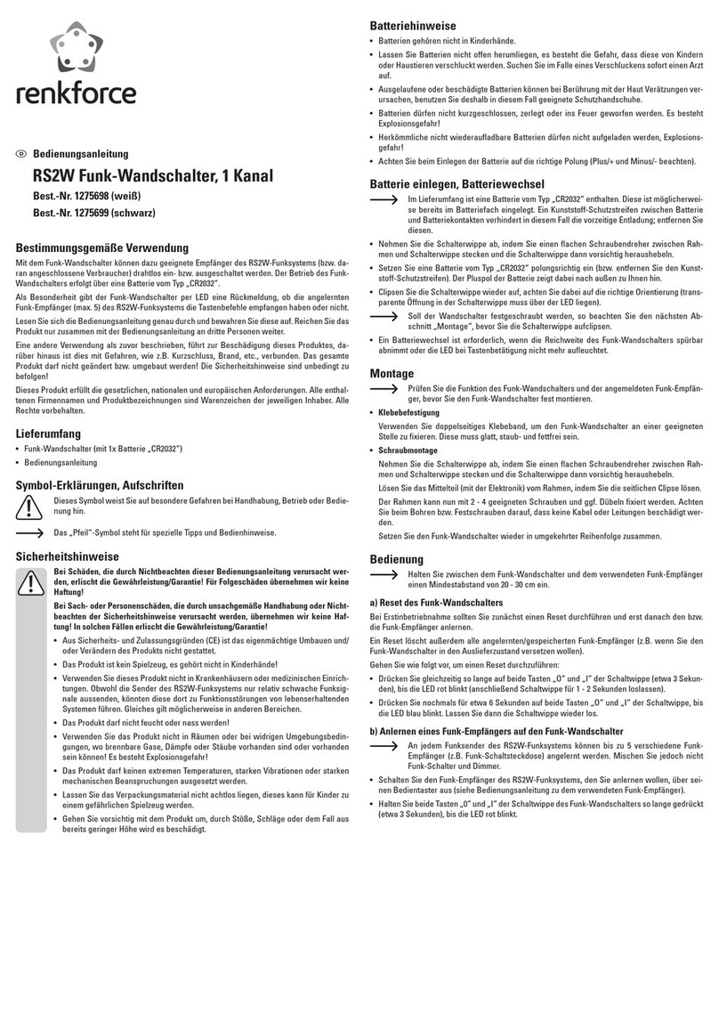 Renkforce RS2W Manuel utilisateur