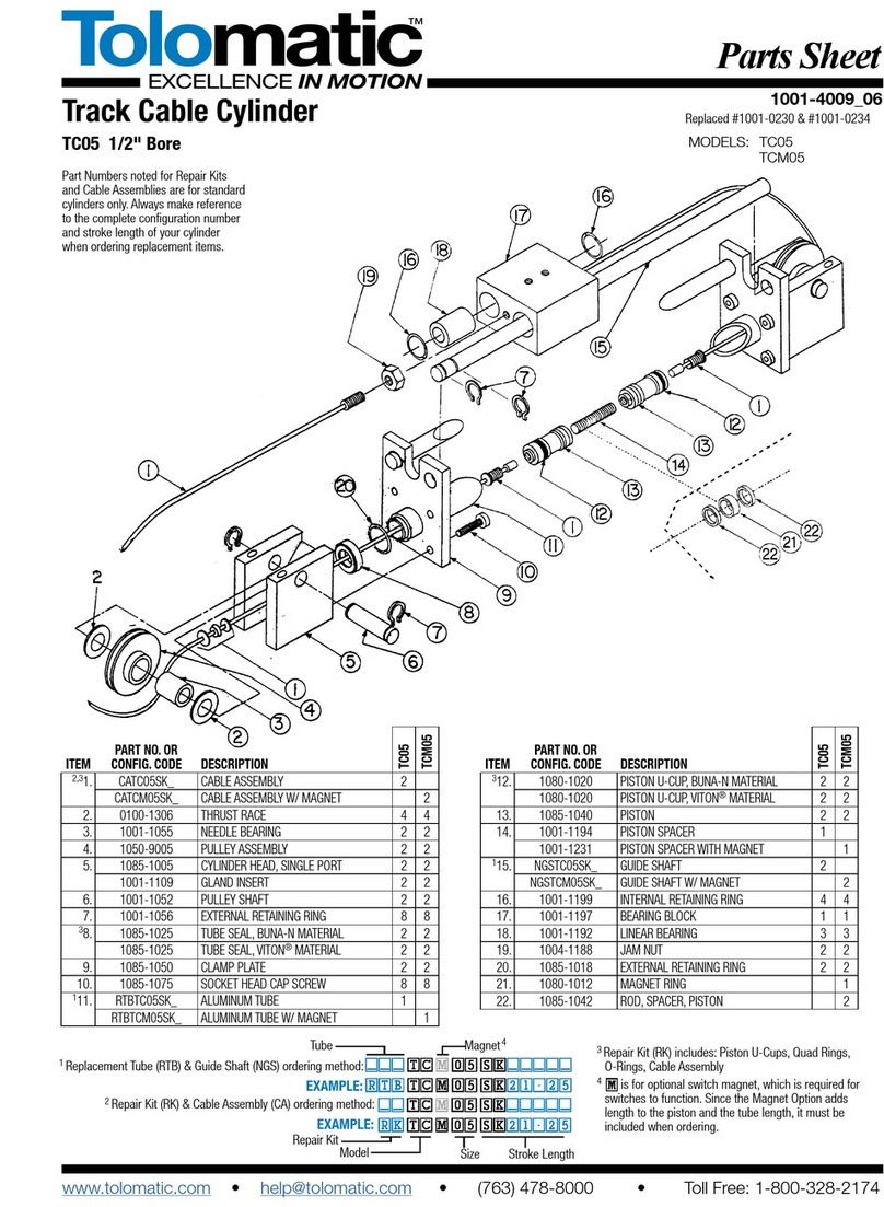 Tolomatic TC05 Manuel utilisateur