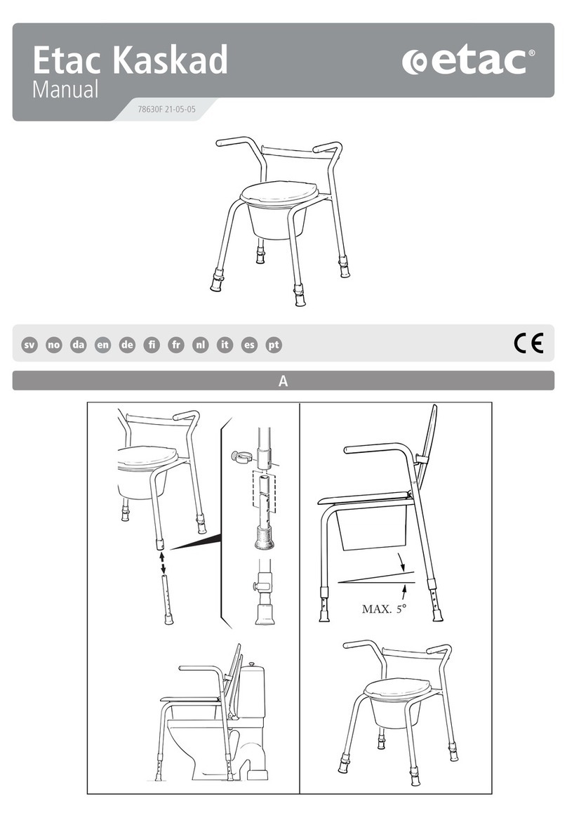 Etac Kaskad Manuel utilisateur