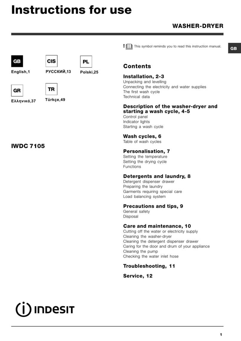 Indesit IWDC 7105 Manuel utilisateur