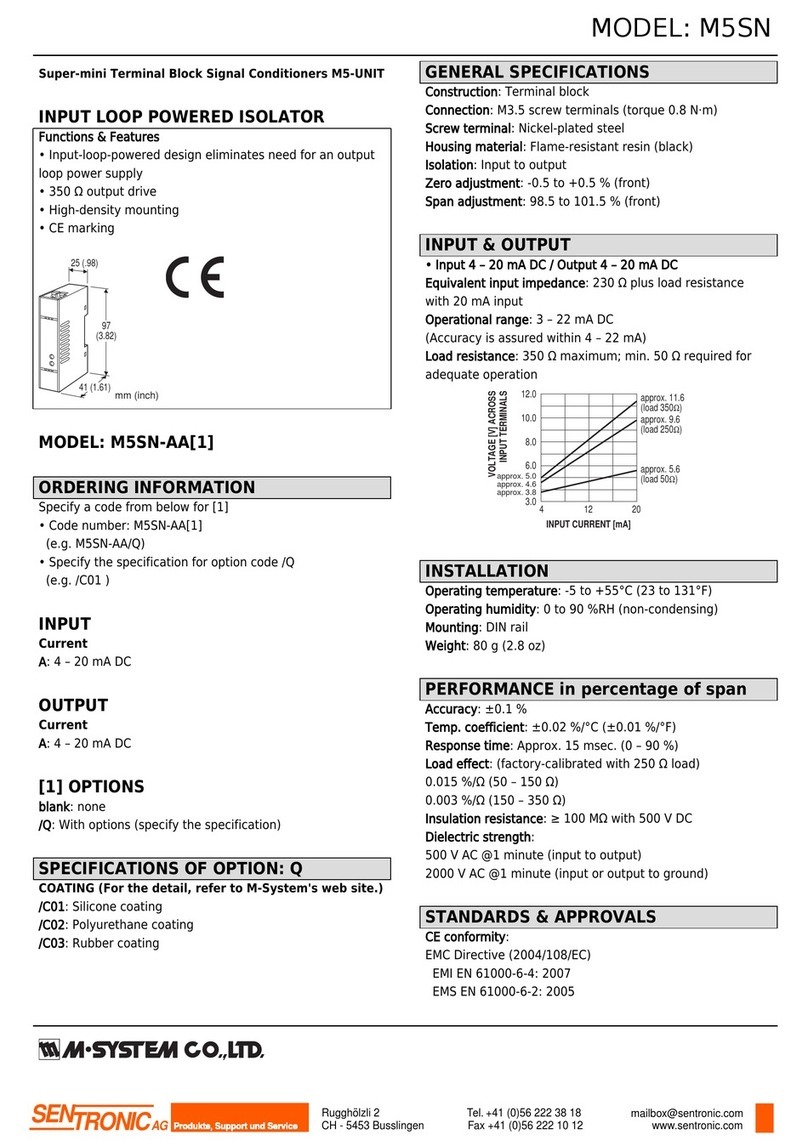 M-system M5SN Manuel utilisateur