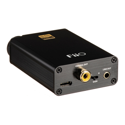 Fiio E10K-TC Manuel utilisateur