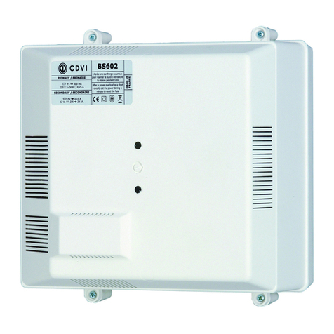 CDVI BS602 Manuel utilisateur