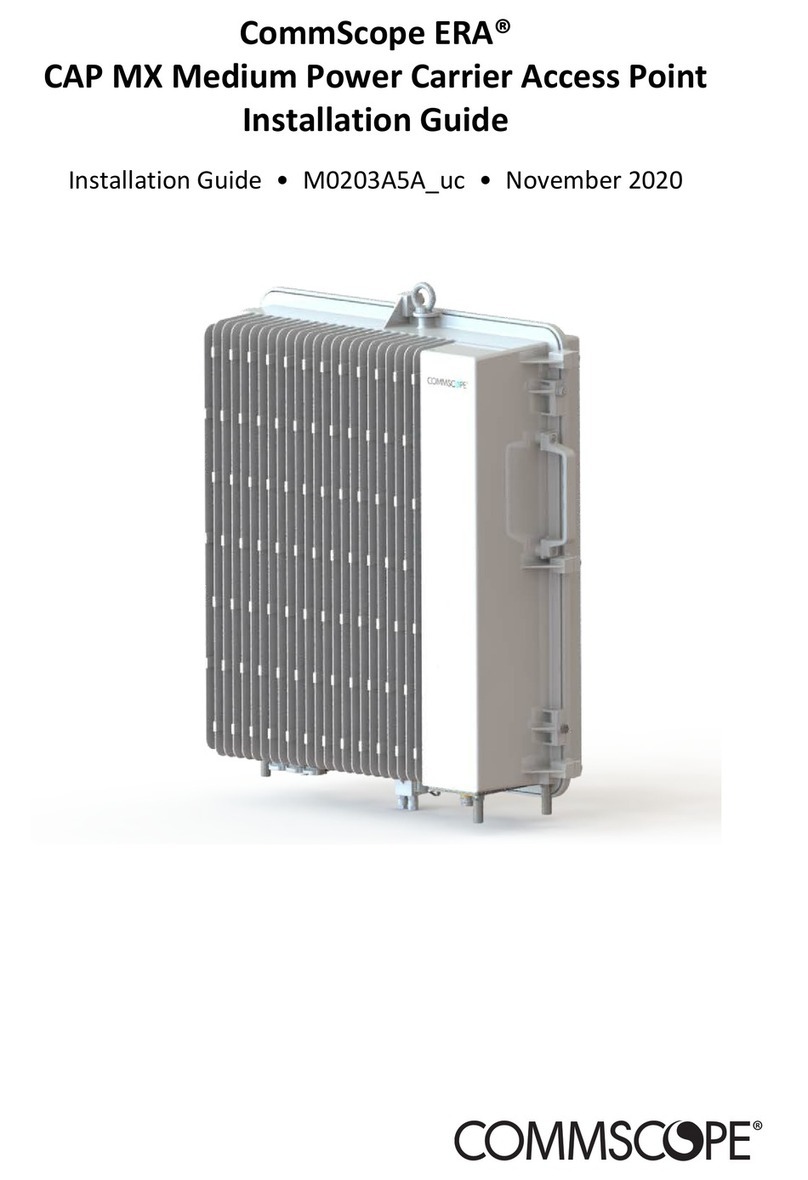 CommScope CAP MX Series Manuel utilisateur