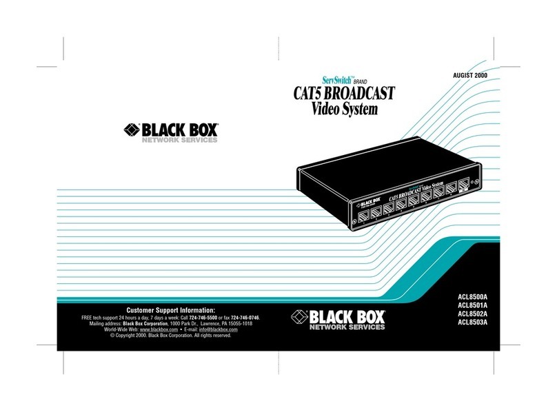 Black Box ServSwitch ACL8500A Manuel utilisateur