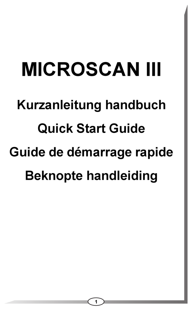 Snap-on Incorporated MICROSCAN III Manuel utilisateur