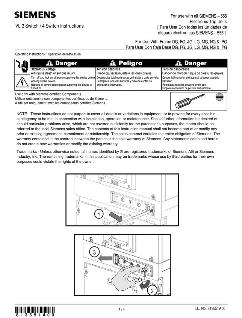 Siemens VL 3 Manuel utilisateur