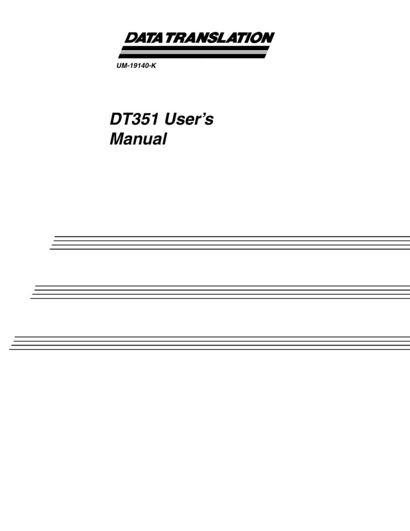 Data Translation DT351 Manuel utilisateur