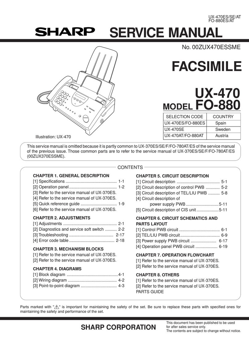 Sharp UX-470 Manuel utilisateur