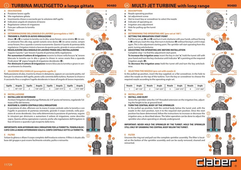 claber 90480 Manuel utilisateur