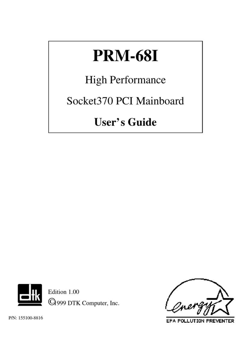 DTK PRM-68I Manuel utilisateur DTK PRM-68I Manuel utilisateur