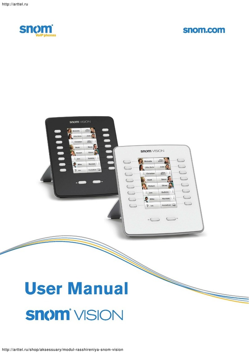 Snom Vision Manuel utilisateur