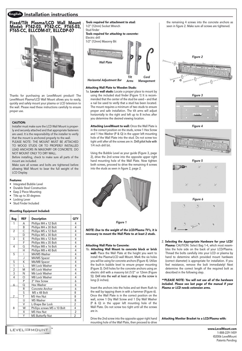 Level mount FT42-03 Manuel utilisateur