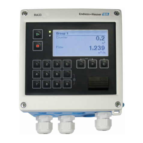 Endress+Hauser RA33 Caractéristiques techniques