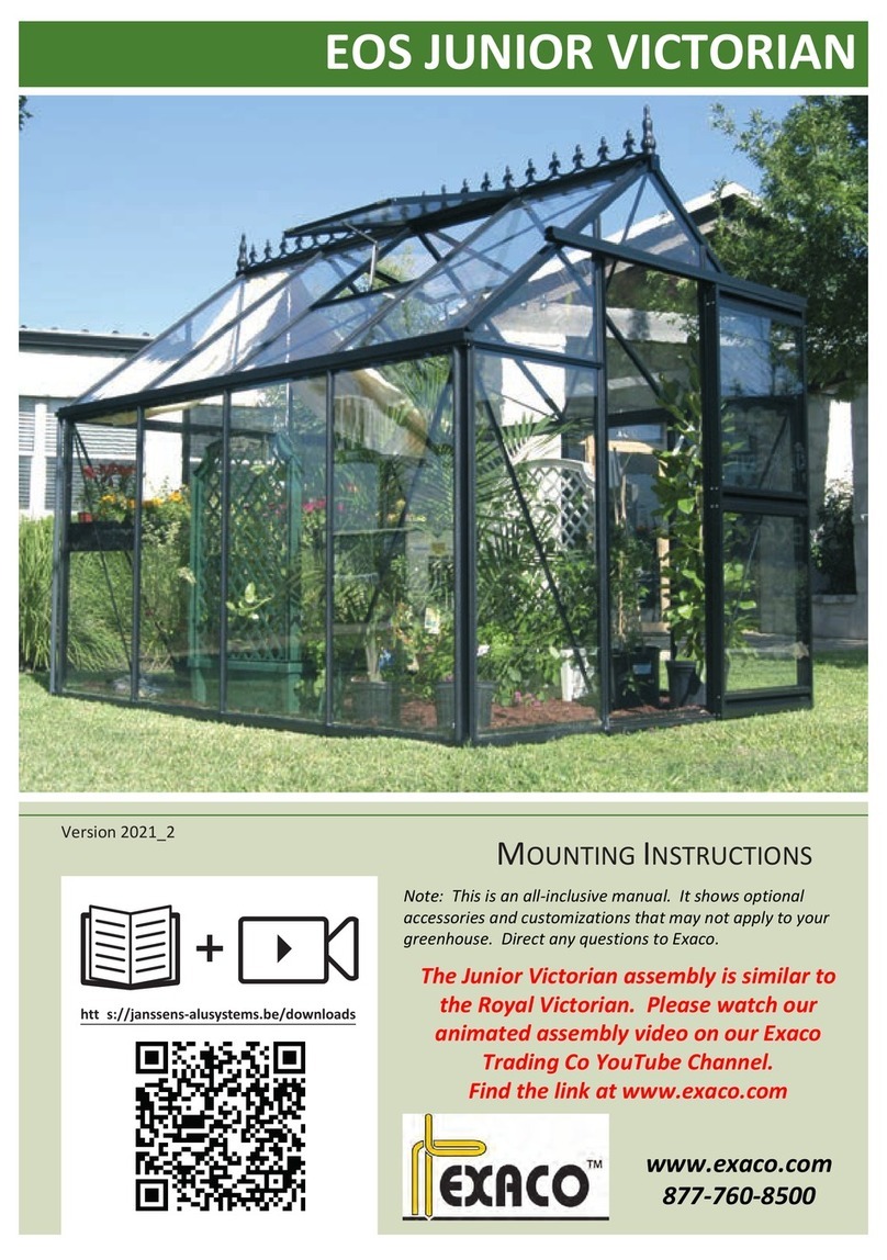 Exaco EOS JUNIOR VICTORIAN Manuel utilisateur