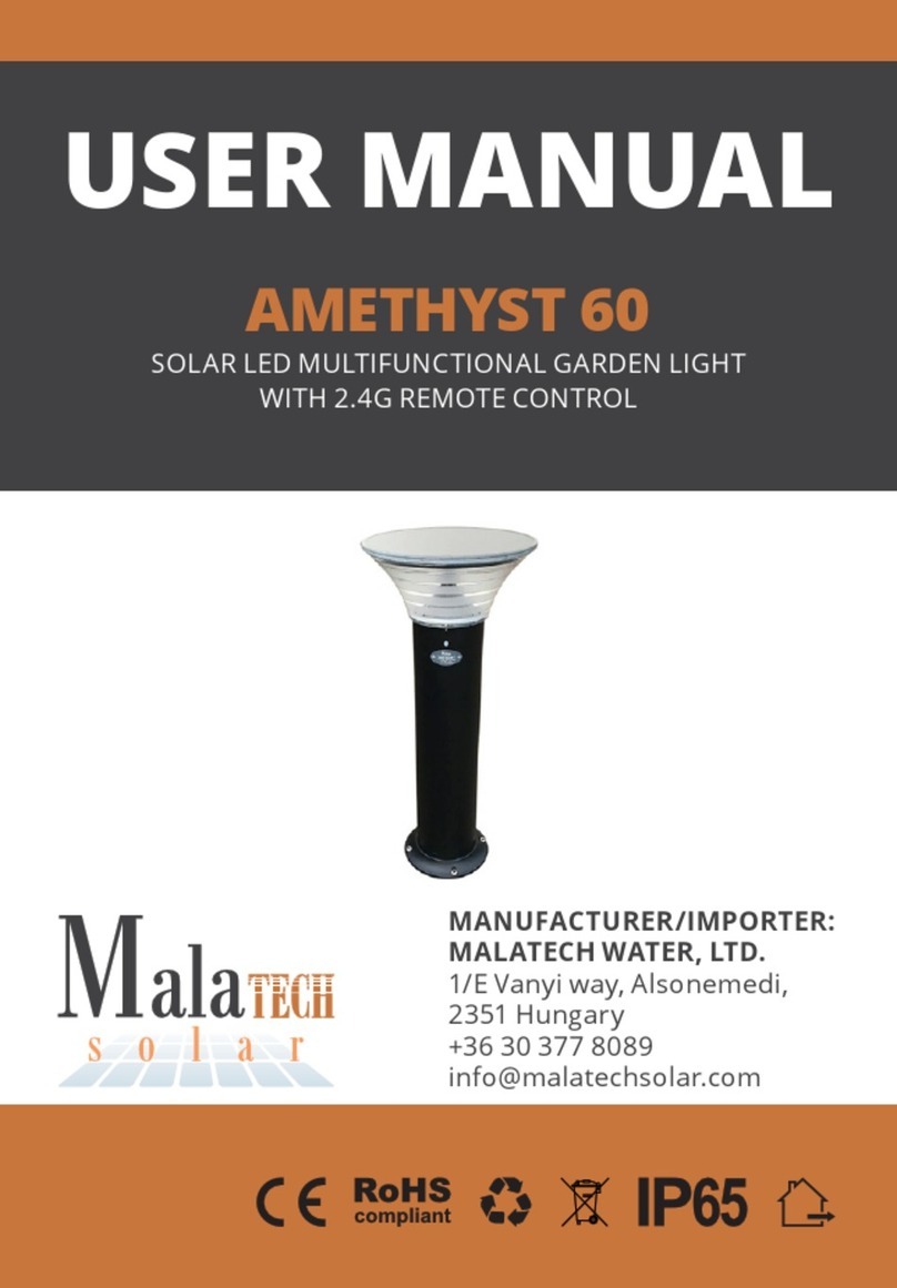 Malatech AMETHYST 60 Manuel utilisateur Malatech AMETHYST 60 Manuel utilisateur