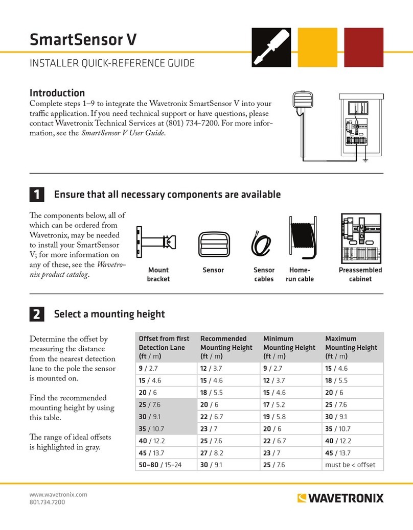 Wavetronix SmartSensor V Guide de l'utilisateur