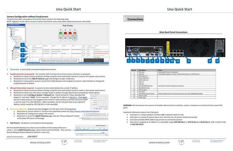 Exacq Una Manuel utilisateur Exacq Una Manuel utilisateur