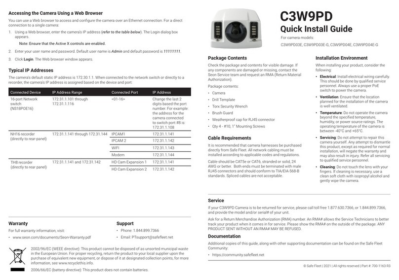 Safe Fleet C3W9PD03E Manuel utilisateur