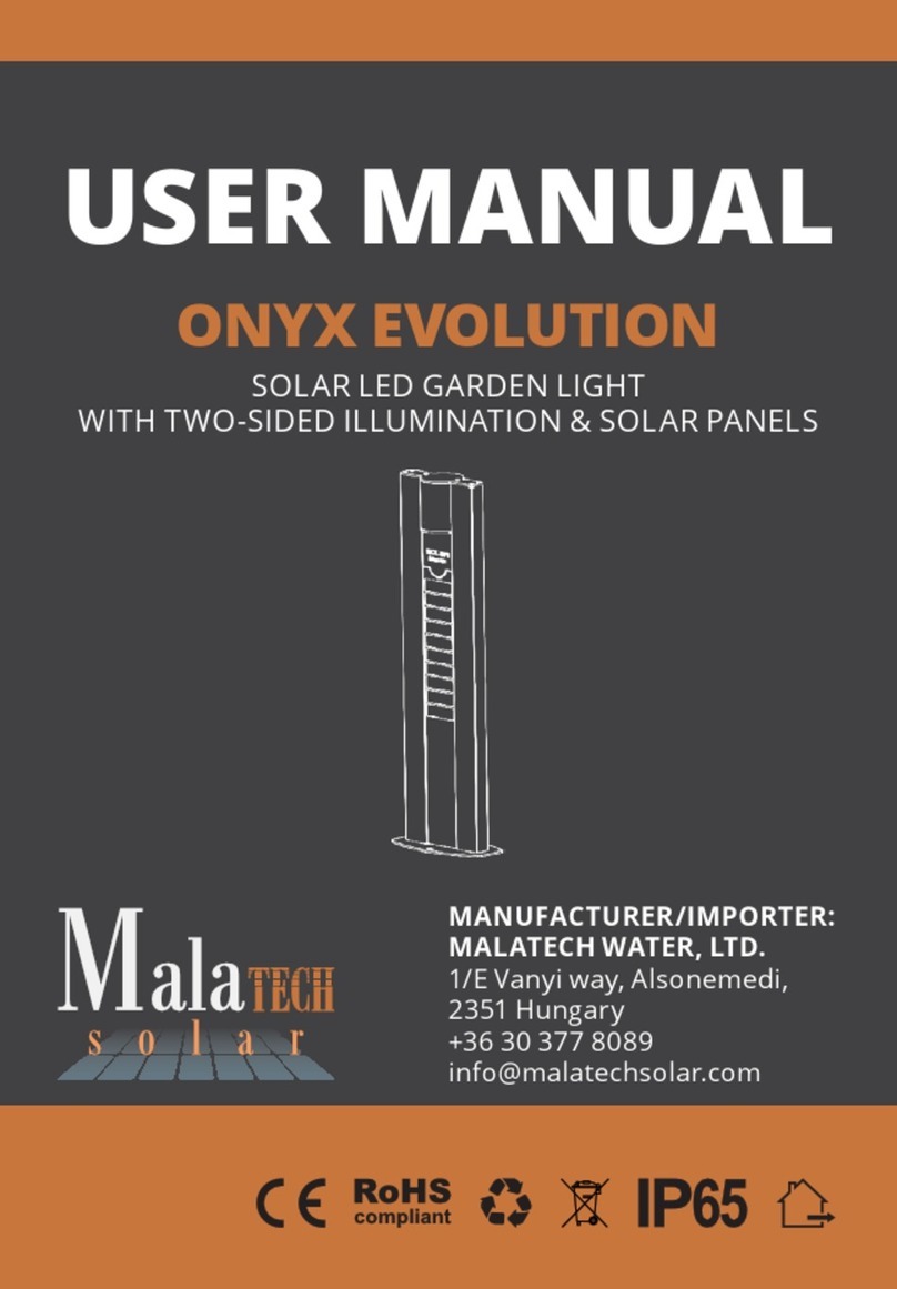 Malatech ONYX EVOLUTION Manuel utilisateur Malatech ONYX EVOLUTION Manuel utilisateur