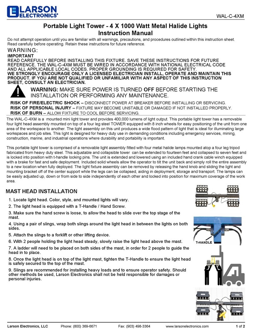 Larson Electronics WAL-C-4XM Manuel utilisateur