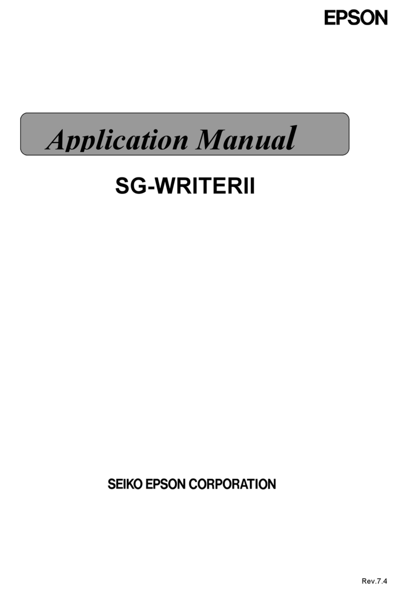 Epson SG-WRITERII Instructions d'utilisation