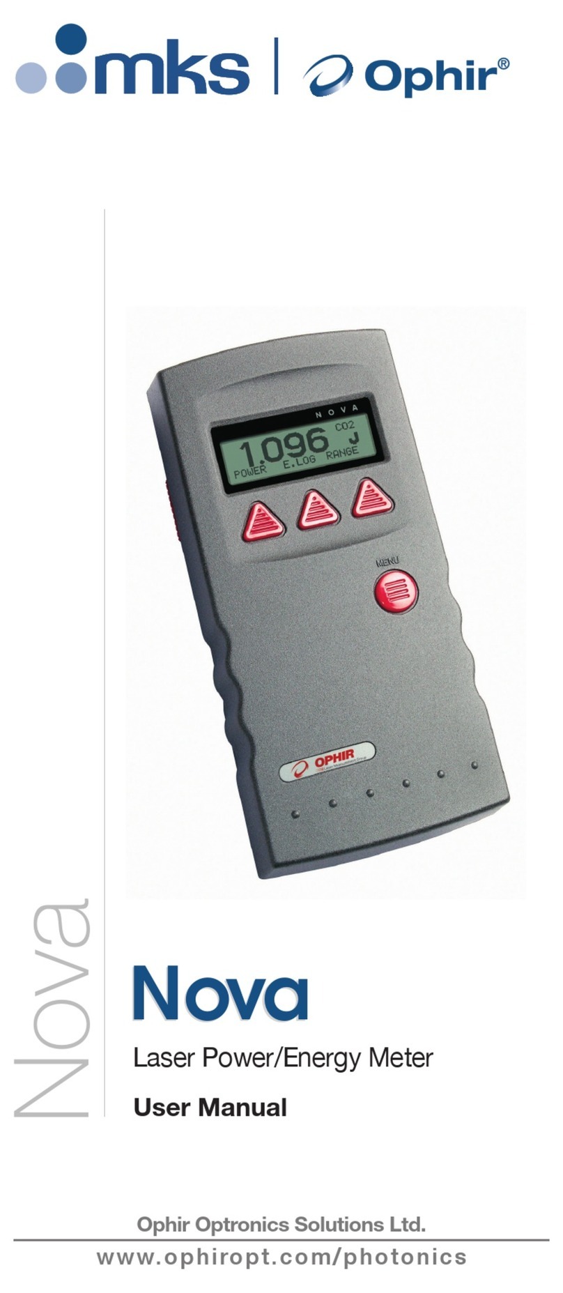MKS Ophir Nova Manuel utilisateur
