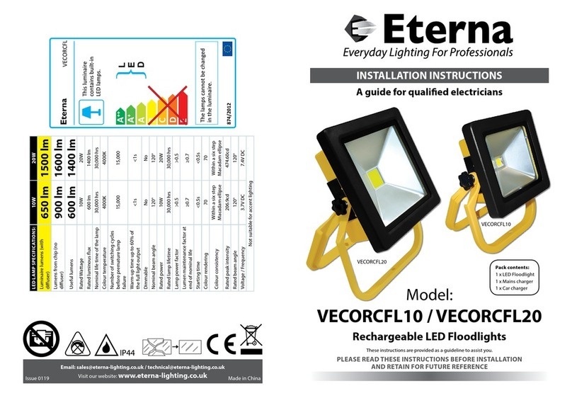 Eterna VECORCFL10 Manuel utilisateur