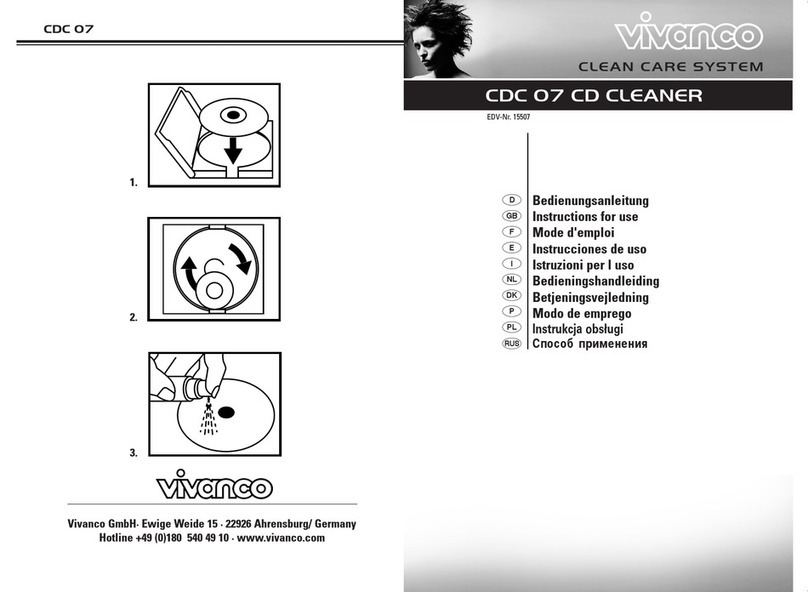 Vivanco CDC 07 Manuel utilisateur