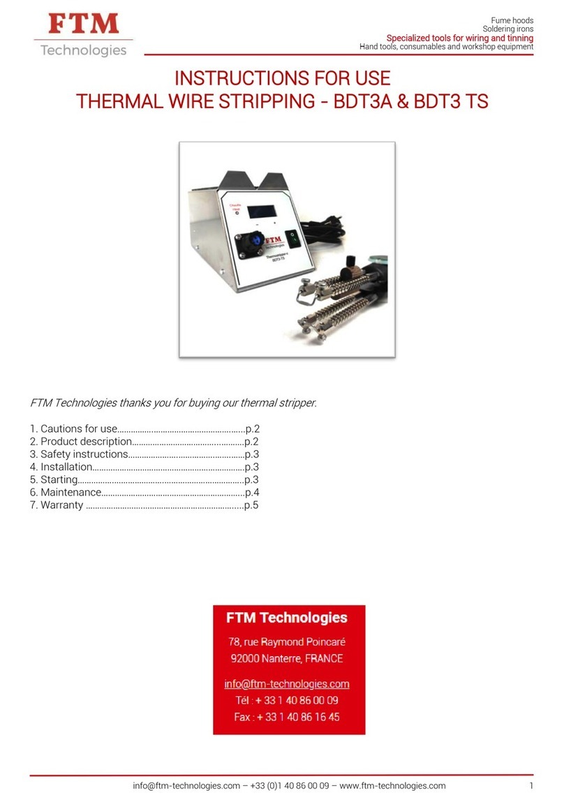 FTM Technologies BDT3A Manuel utilisateur