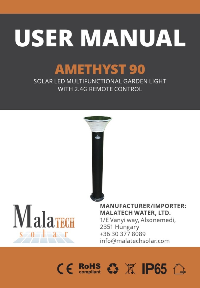 Malatech AMETHYST 90 Manuel utilisateur Malatech AMETHYST 90 Manuel utilisateur