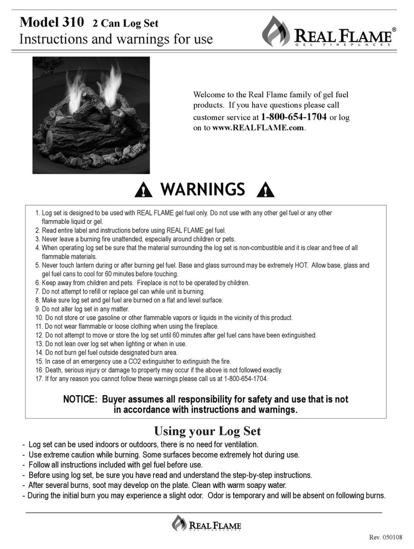 RealFlame 310 Manuel du produit