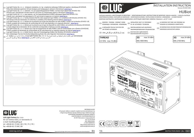 LUG HUBiot Manuel utilisateur