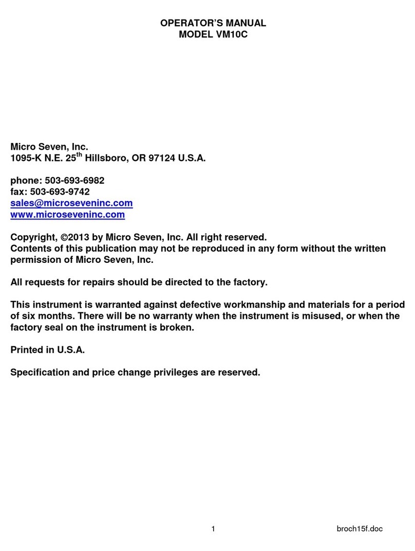 Micro Seven VM10C Manuel utilisateur