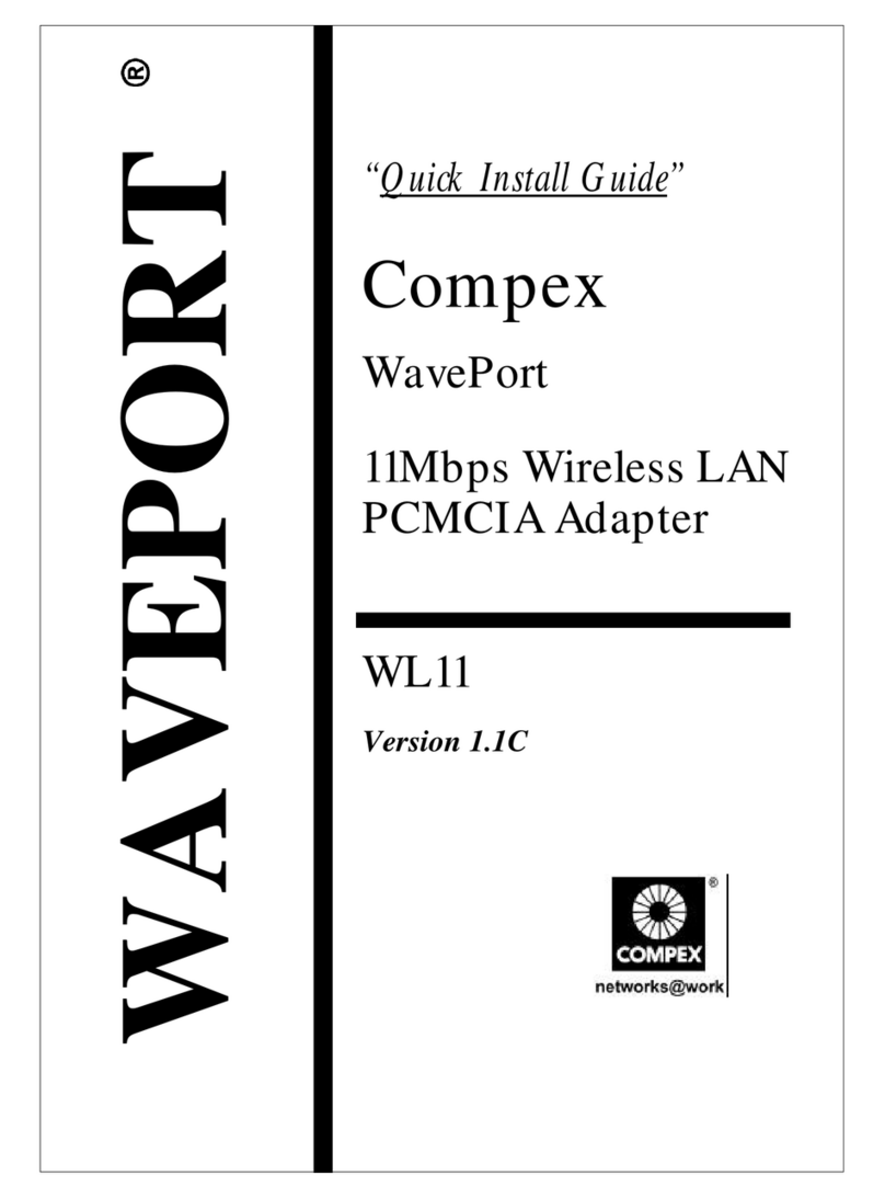 Compex WAVEPORT WL11 Manuel utilisateur