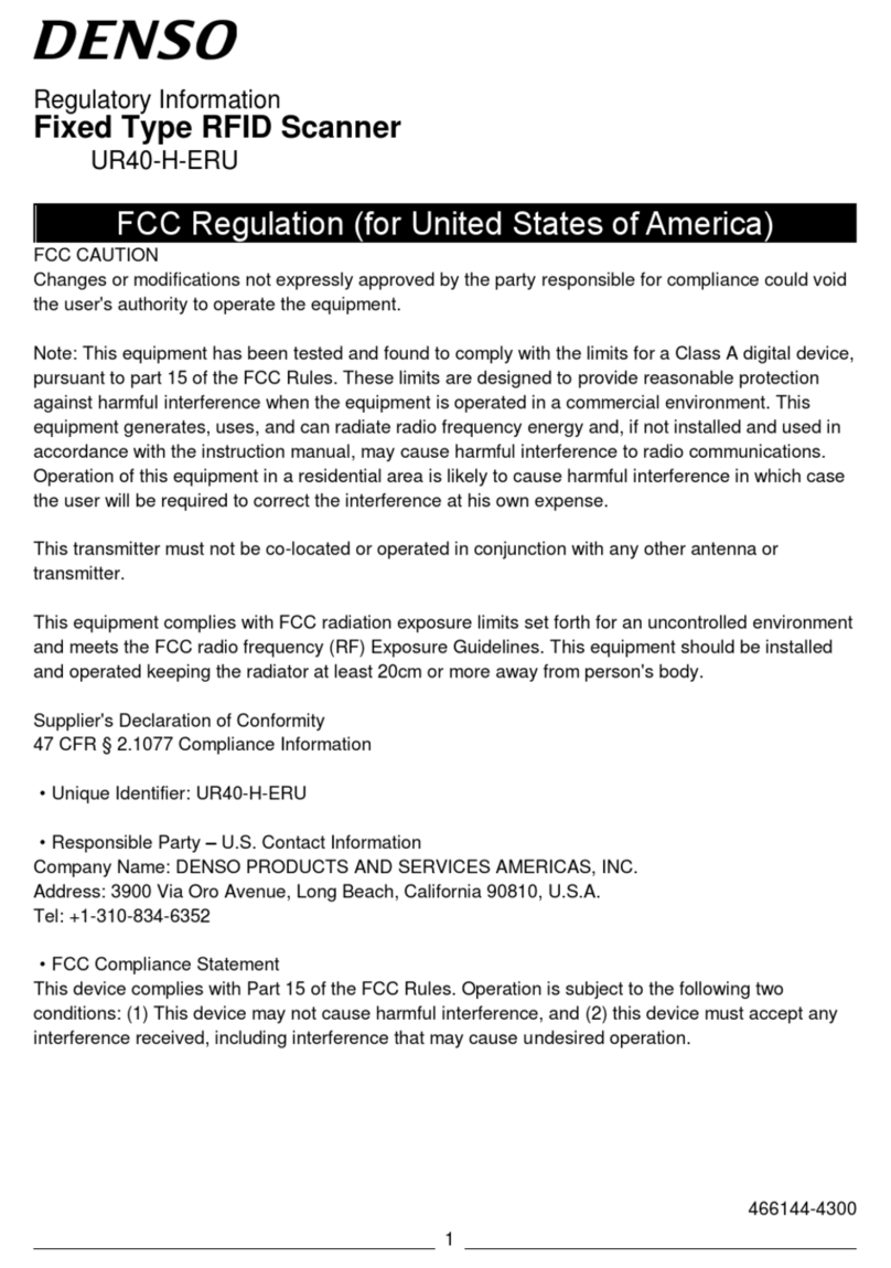 Denso UR40-H-ERU Manuel du propriétaire