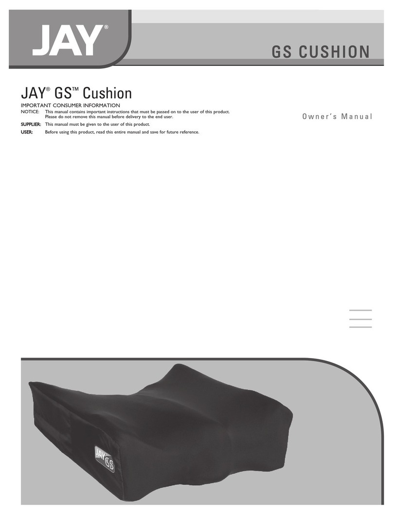 Jay GS CUSHION Manuel utilisateur Jay GS CUSHION Manuel utilisateur