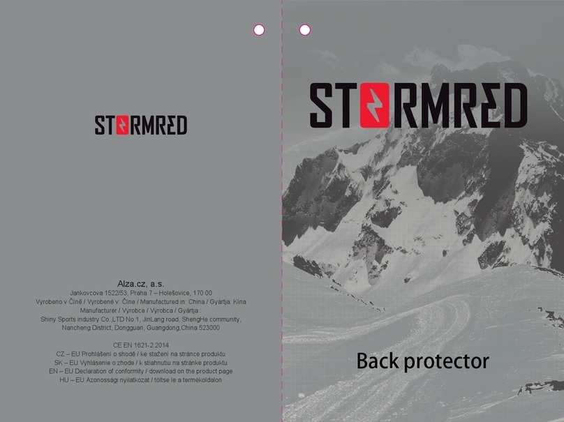 StormRed Back protector Manuel utilisateur