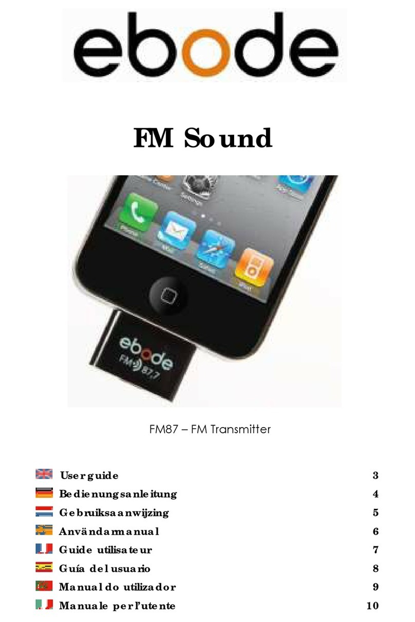 Ebode FM87 Manuel utilisateur