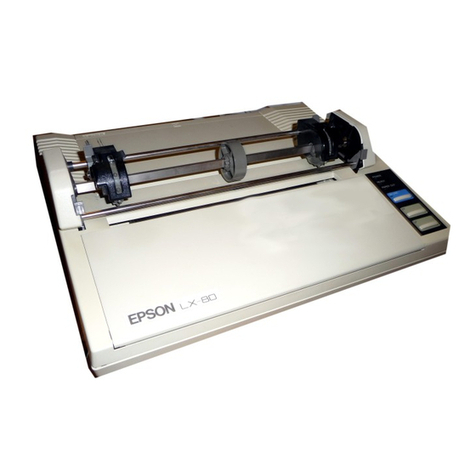 Epson LX-80 Manuel utilisateur