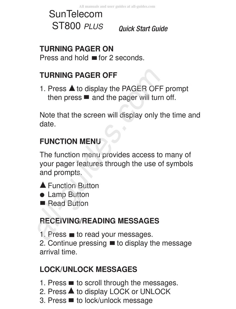 Sun Telecom ST800 PLUS Manuel utilisateur