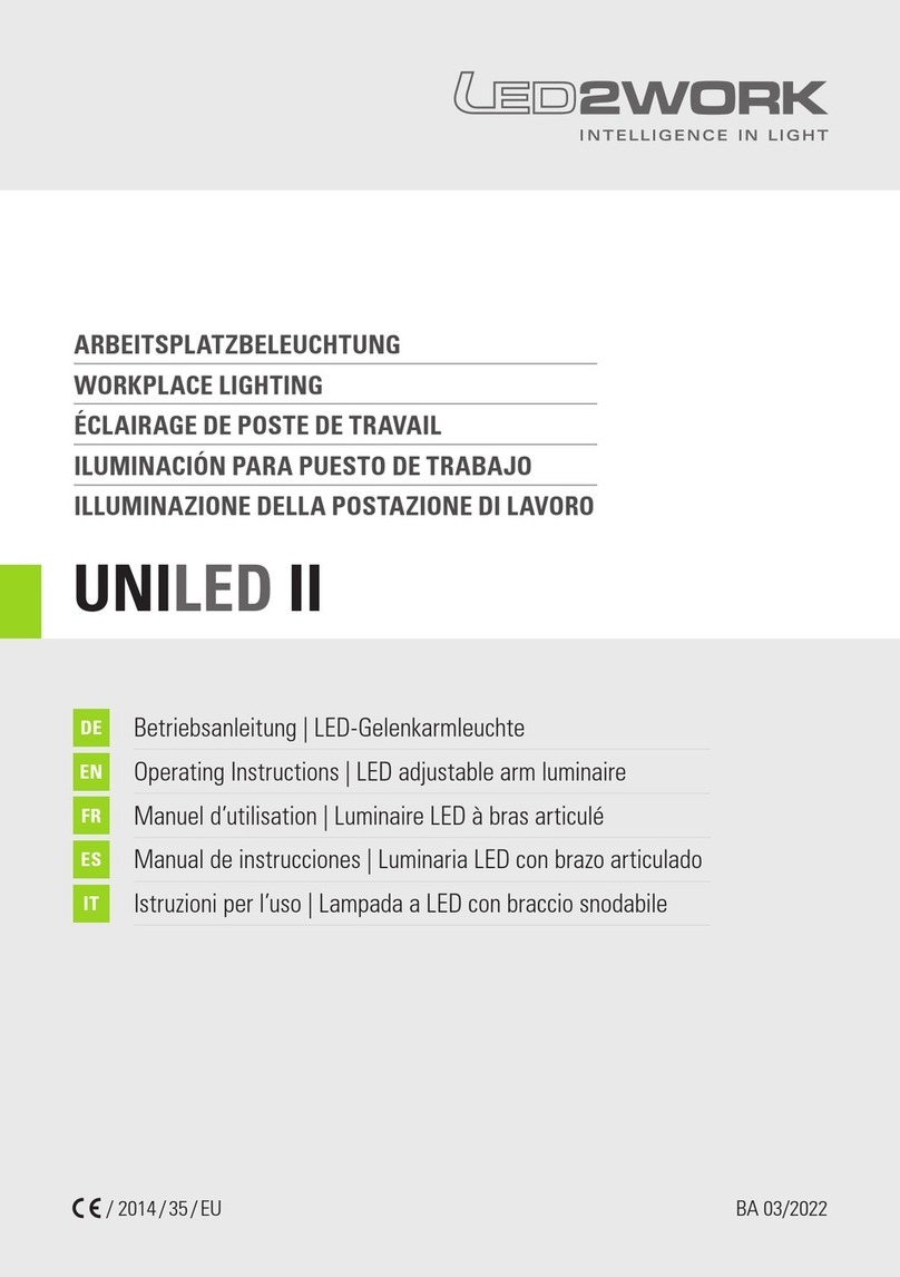 LED2WORK UNILED II Manuel utilisateur