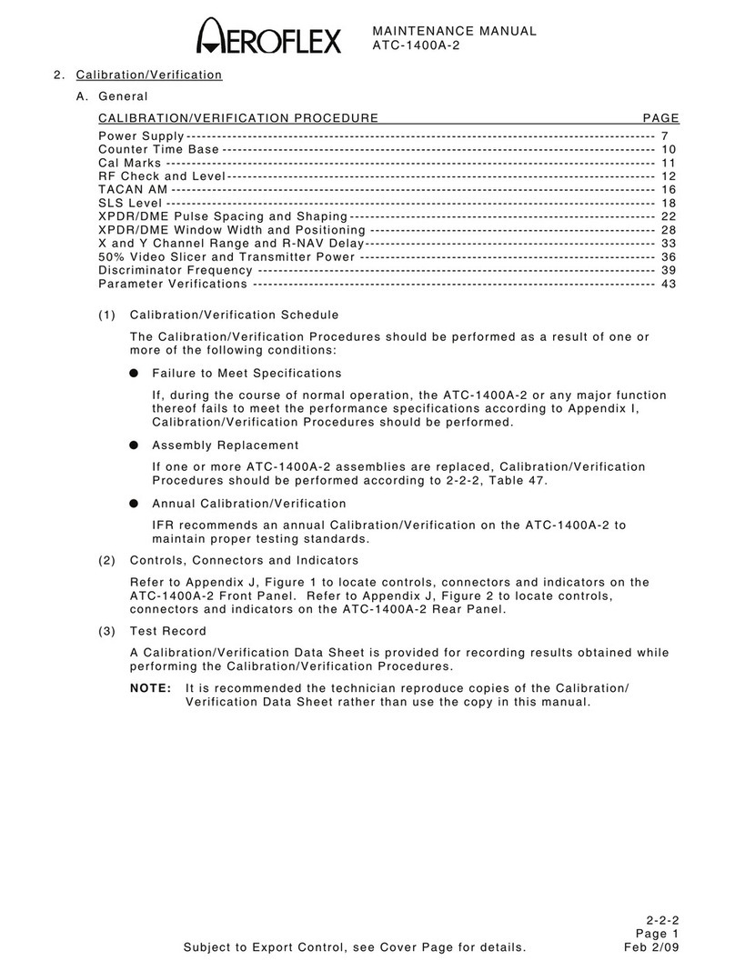 Aeroflex ATC-1400A-2 Manuel utilisateur Aeroflex ATC-1400A-2 Manuel utilisateur