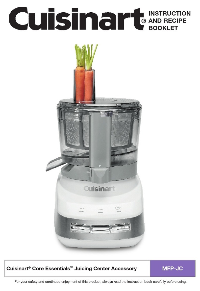 Cuisinart Core Essentials MFP-JC Manuel de service