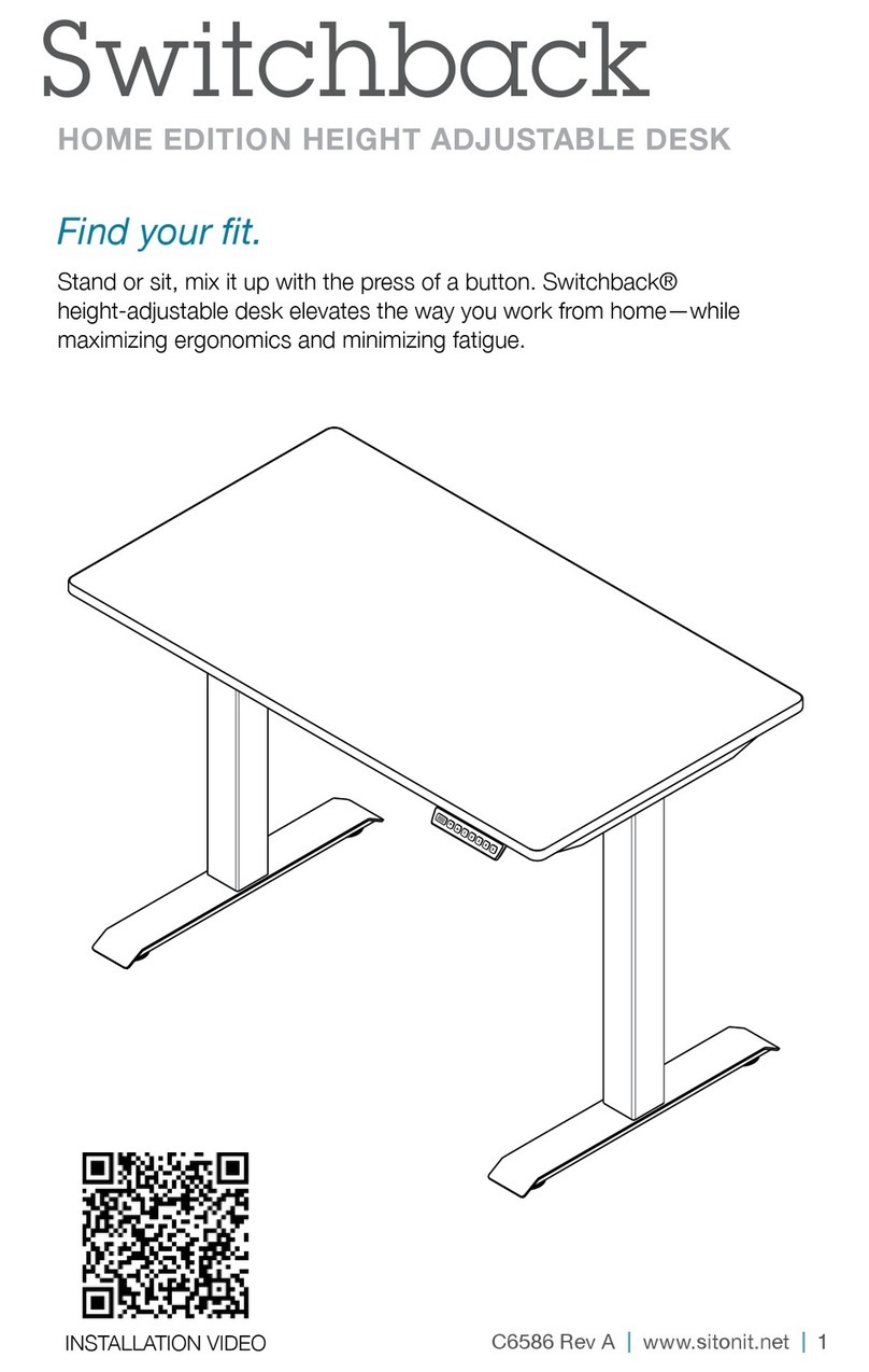 SitOnit Seating Switchback Manuel utilisateur